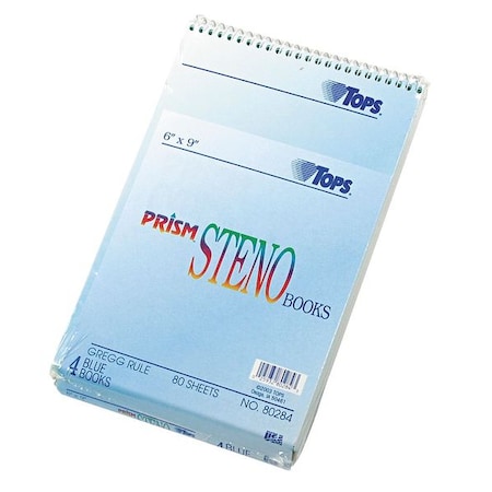 Tops 6 x 9" Prism(TM) Steno Notebook, Pk4 TOP80284
