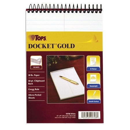 Tops 6 x 9" Poly Covered Steno Books TOP99708