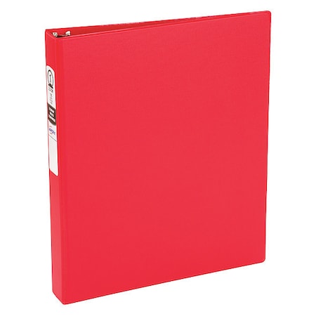 Zoro Select 1" Round Economy Binder, Red, 11 x 8.5 AVE03310