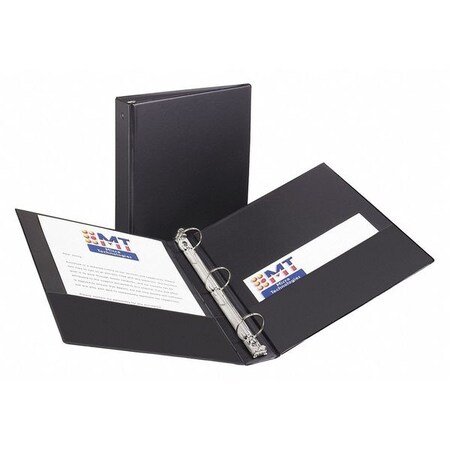 Avery Economy Binder, Round, 1-1/2 in., Std, Black AVE03401