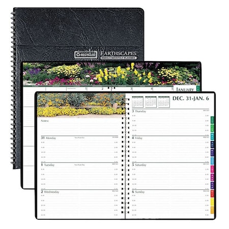 House Of Doolittle Earthscapes Recycled Weekly/Monthly Planner, Gardens Photography, 10 x 7, 12-Month (Jan-Dec): 2025 HOD294632