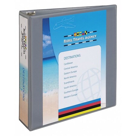 Avery Heavy Duty Binder, Slant, 2in, Shadow Gray AVE05503