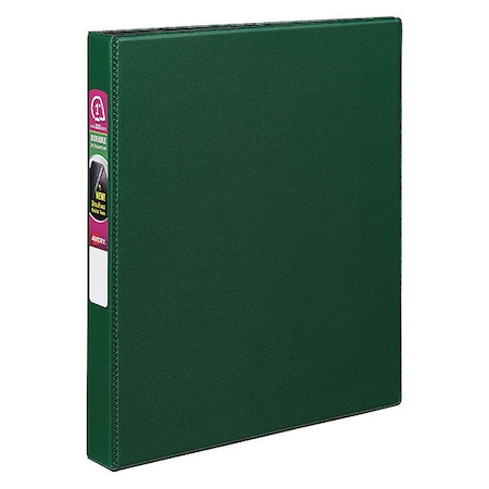 Zoro Select 1" Slant Ring Durable Binder, Green AVE27253