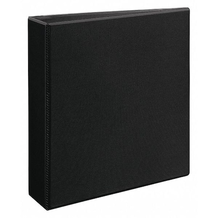 Zoro Select 2" D-Ring Binder, Heavy Duty, Black AVE79692