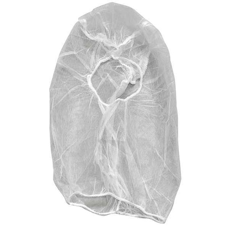 Action Chemical Bouffant Beard Cover Combo, Disposable Hood, Polypropylene, White, Size Universal, 1000 Per Box H1000