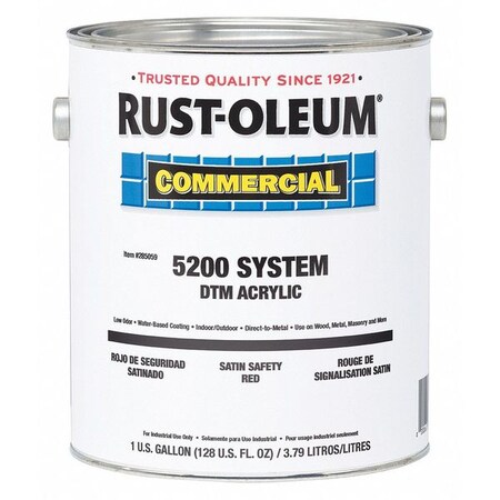 Rust-Oleum Interior/Exterior Paint, Satin, 1 gal. 285059
