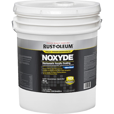 Rust-Oleum Elastomeric Acrylic, Blue Gray, 5 gal, Pail 283093