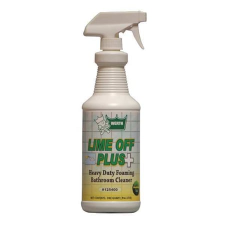 Werth Sanitary Supply Bio-Based Foam Bathroom Clnr, 1 qt, PK12 125400