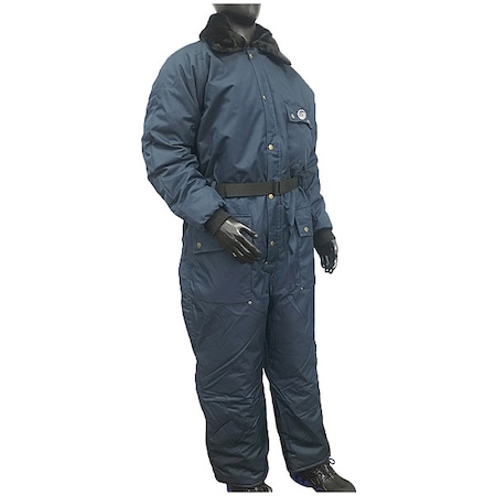 Polar Plus 22013 Coverall, Nylon, 840 den Fabric Weight, 30 1/2 in Inseam, Navy, L 22013-RLRGB