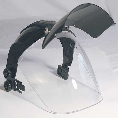 Sellstrom Faceshield Visor, Clear Visor, 9 in Height, Universal Adapter Suspension, Anti-Fog Lens S32152
