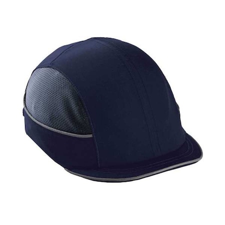 Ergodyne Bump Cap, Micro Brim Baseball, ABS, Hook-and-Loop Suspension, Navy, Fits Hat Size One Size Fits Most 8950