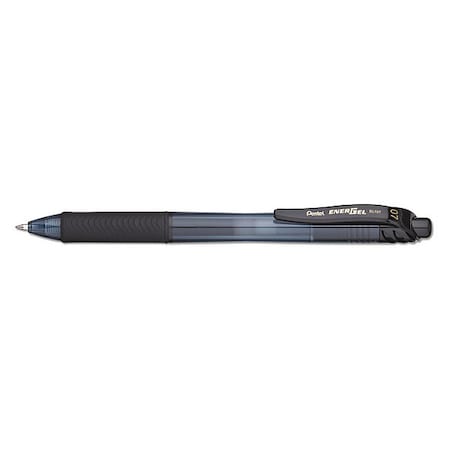 Pentel Retractable Roller Ball Pen, Medium 0.7 mm, Black PK12 PENBL107A