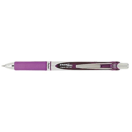 Pentel Retractable Roller Ball Pen, Medium 0.7 mm, Violet PENBL77V