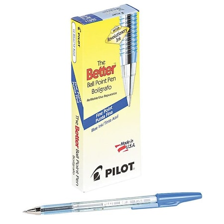 Pilot Stick Pen, Fine 0.7 mm, Blue PK12 PIL36011