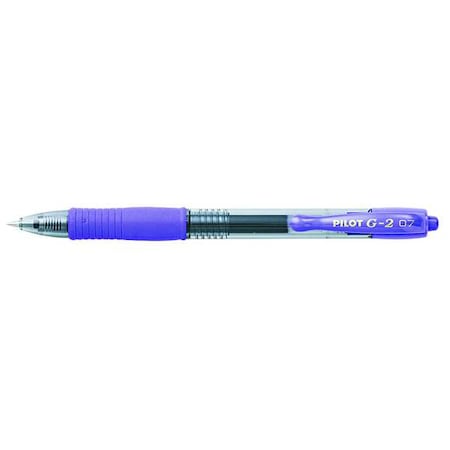 Pilot G2 Gel Ink Roller Ball Pen, Fine 0.7 mm, Purple PK12 PIL31029