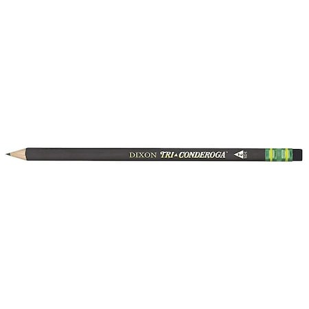 Dixon Ticonderoga Pencil, Black, PK12 DIX22500