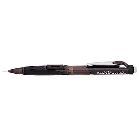 Pentel Twist-Erase CLICK Mechanical Pencil, 0.9 mm, HB (No 2), Black Lead, Black Barrel PENPD279TA