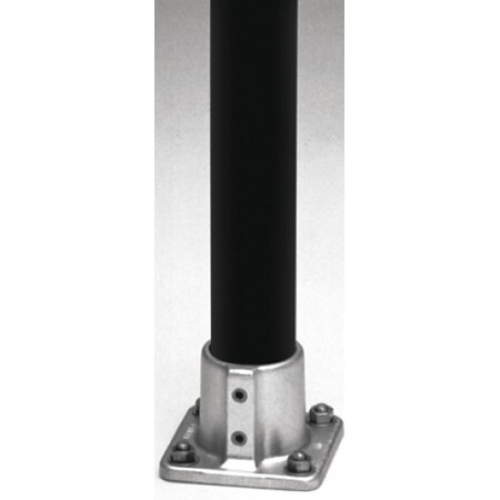 Hollaender 45-8 Square Flange, Square Base Flange, Aluminum, 1.5 in Pipe Size, 32510 lb Tensile Strength 45-8