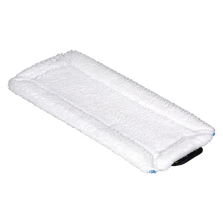 Unger Flat Mop, Slide On Connection, White, Microfiber MA450