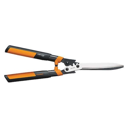 Fiskars Hedge Shears, Long Straight Blade, Steel 10 in L Blade, Aluminum Handle, Plastic Grip 392861-1005