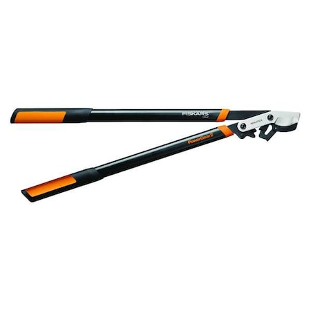Fiskars Lopper, 2 in Cut Cap, Steel 2-3/4 in L Blade, Aluminum Handle, Plastic Grip, 32 in Tool L 394801-1005
