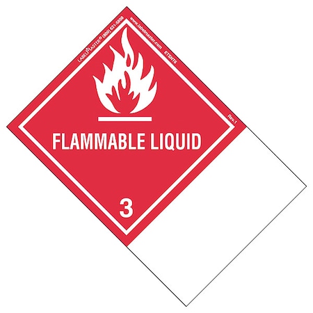 Labelmaster Flammable Liquid Label, 100mmx150mm, 500 ETSNT6