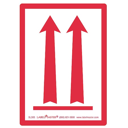 Labelmaster Arrows Lbl, 2-15-1/8in, Polypro, 500, PK500 SL305