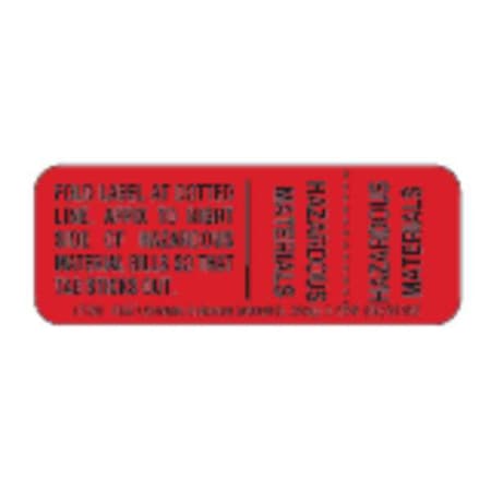 Labelmaster Hazmat Shipping Lbl, 3in, Paper, 500, PK500 LT196U