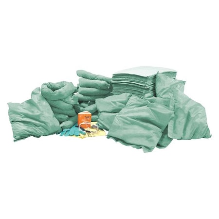 Condor Spill Kit Refill, 67 gal Volume Absorbed per Kit, 95 gal Capacity, Refill 35ZR91