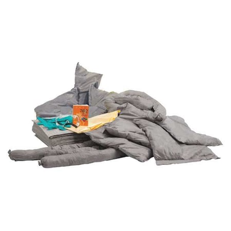 Condor Spill Kit Refill, 32 gal Volume Absorbed per Kit, 55 gal Capacity, Refill 35ZR75