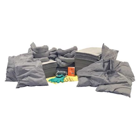 Condor Spill Kit Refill, 55 gal Volume Absorbed per Kit, 65 gal Capacity, Refill 35ZR77