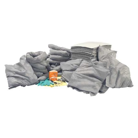 Condor Spill Kit Refill, 67 gal Volume Absorbed per Kit, 95 gal Capacity, Refill 35ZR79