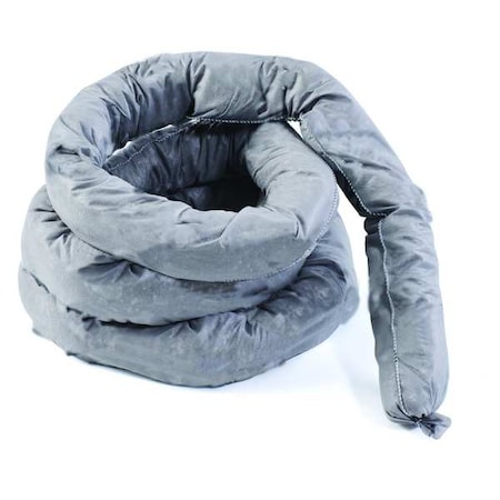 Condor Absorbent Sock, Gray, 10 gal., PK2 35ZR47