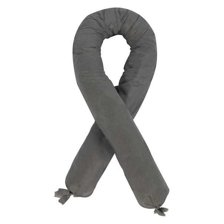 Condor Absorbent Sock, 3 in x 48 in, 1 Gallon Volume Absorbed per Sock, 40 PK, Gray 35ZR50