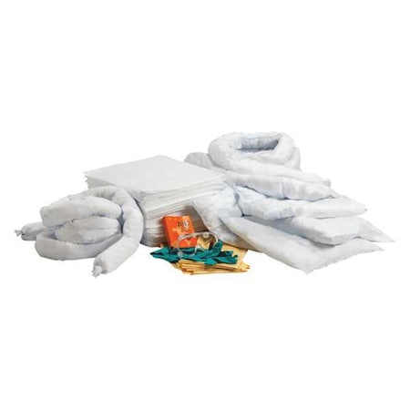 Condor Spill Kit Refill, 32 gal Volume Absorbed per Kit, 55 gal Capacity, Refill 35ZT01