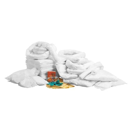 Condor Spill Kit Refill, 55 gal Volume Absorbed per Kit, 65 gal Capacity, Refill 35ZT03