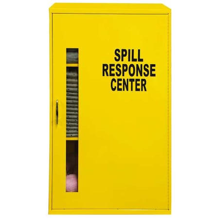 Condor Spill Kit, 17 gal Volume Absorbed per Kit, Wall Cabinet, Yellow 35ZT06