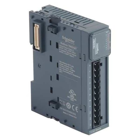 Schneider Electric Ext Module, 0 inputs, 8 outputs, Term Block TM3DQ8T
