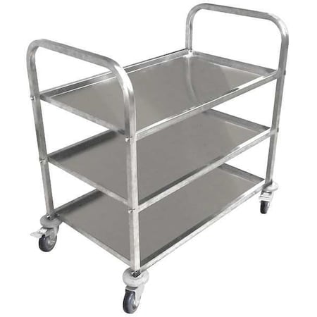 Zoro Select Food Service Cart, Stainless Steel, 450 lb 35ZW26