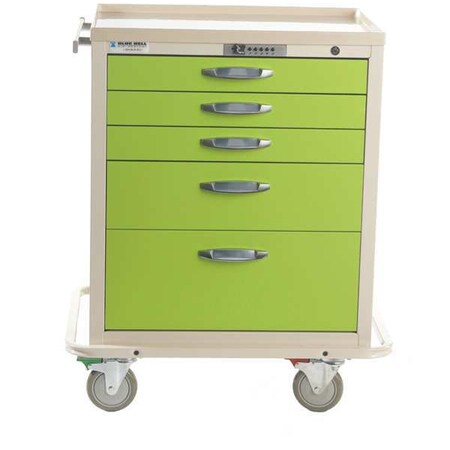 Blue Bell Medical General Supply Cart, Steel, 1 Shelves, 1400 lb. 08C24-139