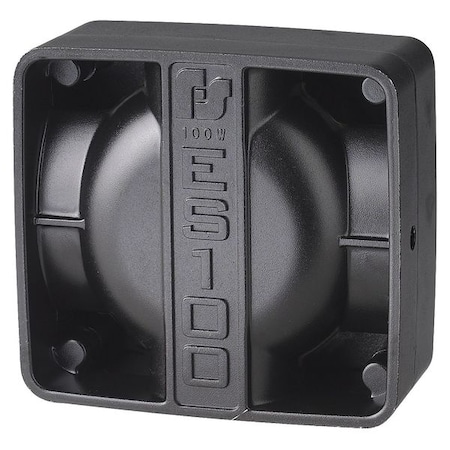 Federal Signal Vehicle Speaker, 100W, Black ES100C