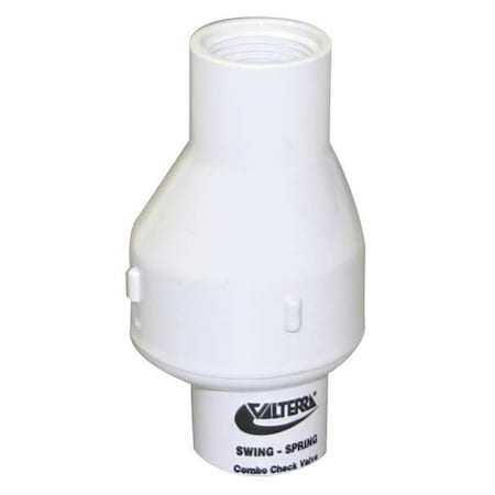 Valterra 3/4" FPT PVC Spring Swing Check Valve 200-07F