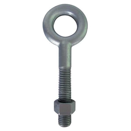 Zoro Select Eye Bolt Without Shoulder, 1/2