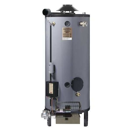 Rheem-Ruud Natural Gas Commercial Gas Water Heater, 72 gal, 120V AC, 250,000 BtuH GN72-250A