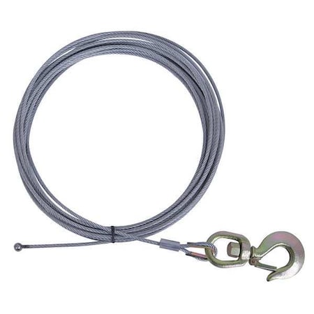 Dayton Winch Cable, GS, 1/4 In. x 60 ft. 35Z858