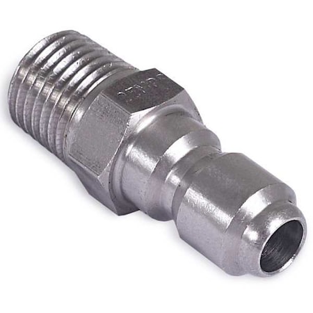 Mi-T-M Quick-Connect Coupler, 1/4 (M) x 1/4, Max. Pressure: 6, 000 psi 17-0002