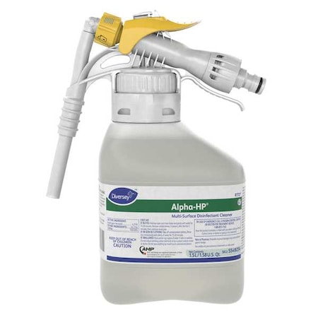 Diversey Foodservice Sanitizer Concentrate, 1.5L Hose End Sprayer, Unscented, Tan, 2 PK 5549254