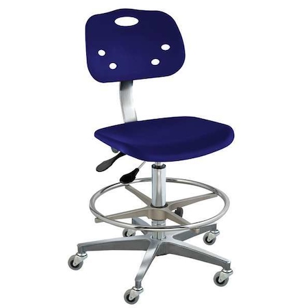 Biofit Ergonomic Chair Polypropylene, Height Range 19 to 29" Navy, With Foot Support GGC-H-R-ATF-CR10-NAVY