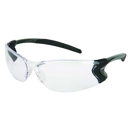 Mcr Safety BD1, Safety Glasses, MAX6 Anti-Fog, Nylon Lens, Gun Metal Frame, Frameless BD110PF