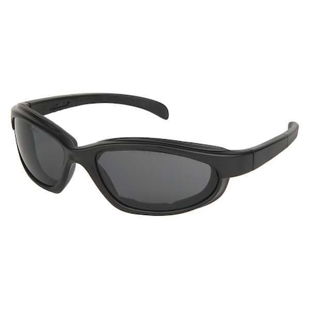 Mcr Safety PN1, Safety Glasses, Anti-Fog & Anti-Scratch, Gray Lens, Black Frame, Full-Frame PN112AF